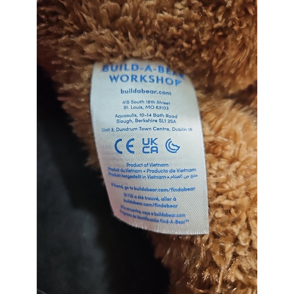 Build A Bear Hearts n Hugs Doodle Paws Brown Teddy Plush Red Heart BAB 2022 *EUC - Picture 9 of 16